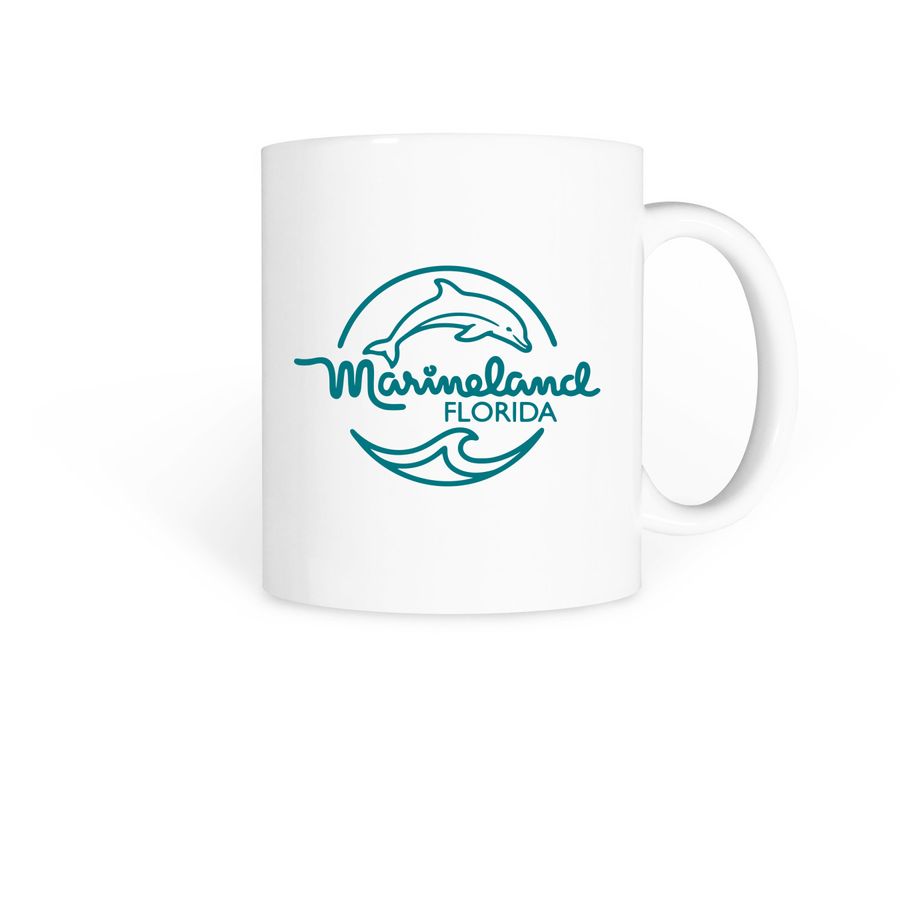 Dolphin Mug, a White Coffee Mug