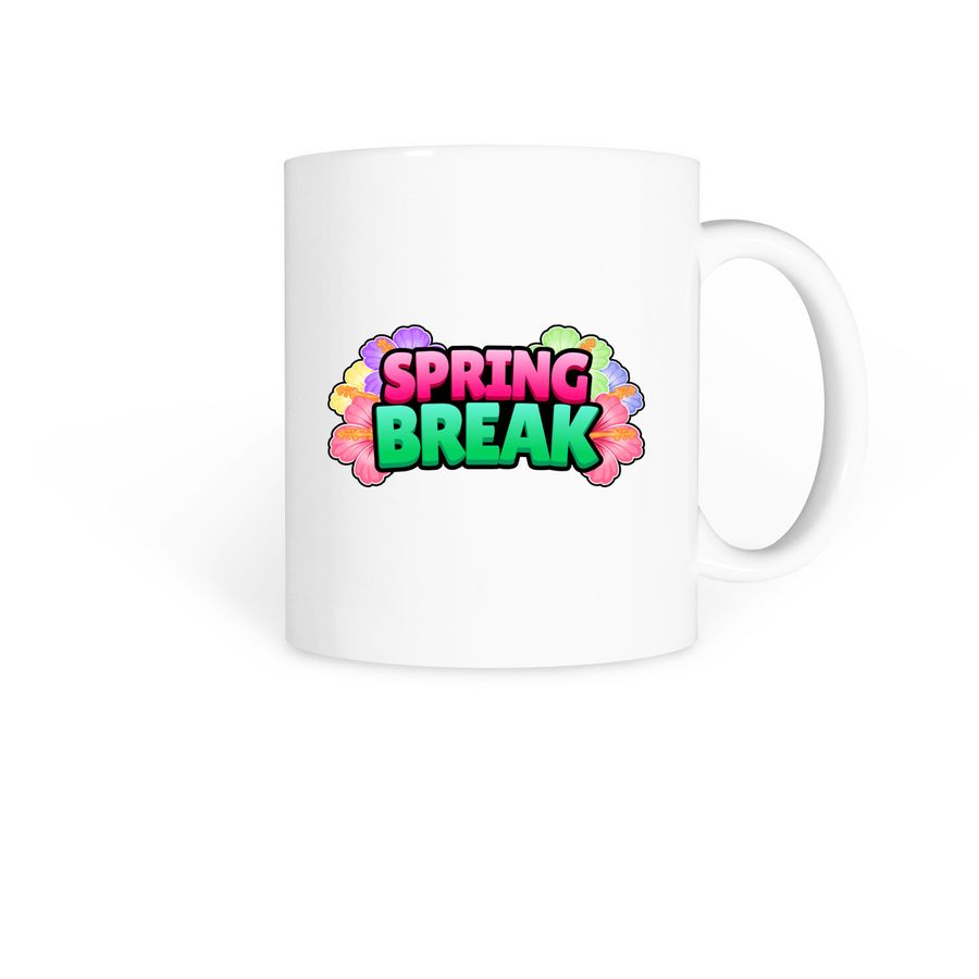 Spring Break | LOGO, a White Coffee Mug