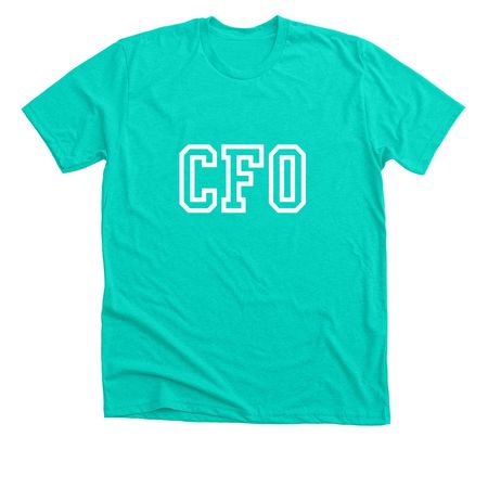 CFO Collegiate Series, a Heather Sea Green Premium Unisex Tee