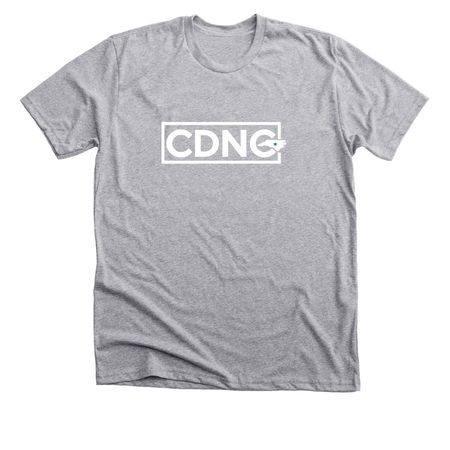 Classic White CDNC Logo Collection, a Athletic Heather Premium Unisex Tee