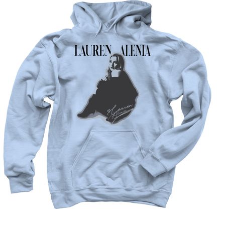 Lauren Alenia Light Blue Hoodie, a Light Blue Pullover Hoodie