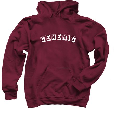 GENERIC maroon sweatshirt, a Maroon Pullover Hoodie