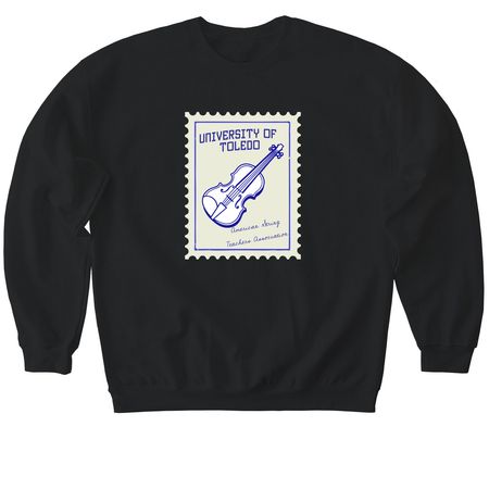 ASTA Stamp, a Black Softstyle Crewneck Sweatshirt