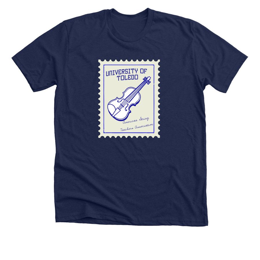 ASTA Stamp, a Solid Navy Blend Premium Unisex Tee