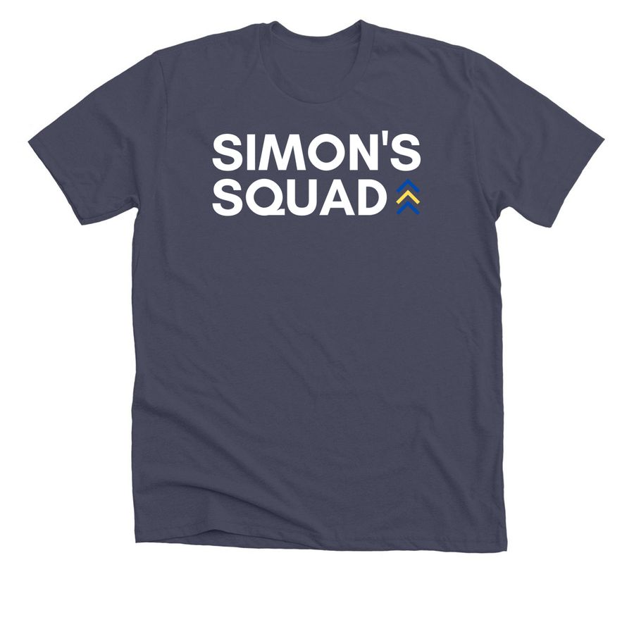 Simon's Squad (2026), a Heather Midnight Navy Premium Unisex Tee