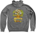 Sweatshirts, a Deep Heather Zip Up Hoodie (back-view)