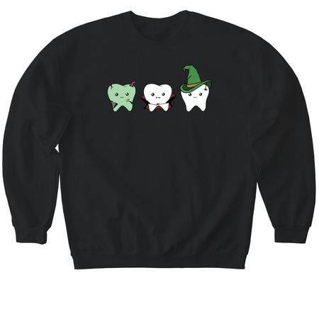 Trick Or Treat - Crewneck Sweatshirt, a Black Softstyle Crewneck Sweatshirt