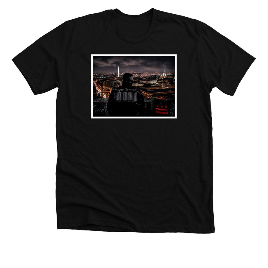 B At Night, a Solid Black Blend Premium Unisex Tee