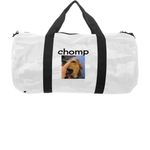 chomp duffle bag, a White Camo Day Tripper Duffel Bag (back-view)