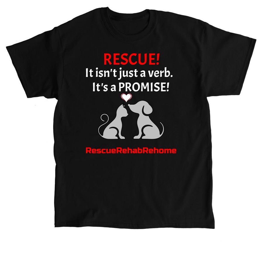 RescueRehabRehome Spring Swag Fundraiser, a Black Classic Unisex Tee