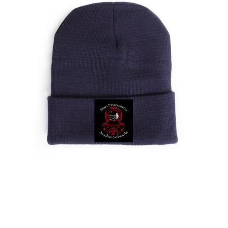 SF SCUBA SCHOOLS BEANIE&nbsp;, a Navy Cuffed Beanie