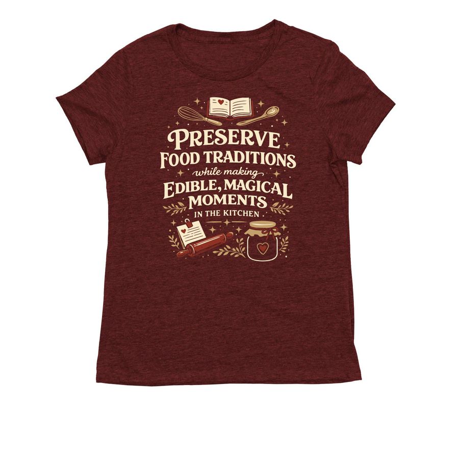 Food Temptress Cookbook Store, a Vino Red Allmade Eco Triblend Women?s Tee