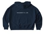 Cropped Sweatshirts, a French Navy Stanley/Stella Women?s Stella Nora Pullover Hoodie (back-view)