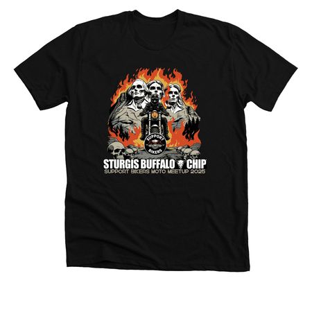 Support Bikers -&nbsp;Sturgis&nbsp;&nbsp;2025, a Solid Black Blend Premium Unisex Tee