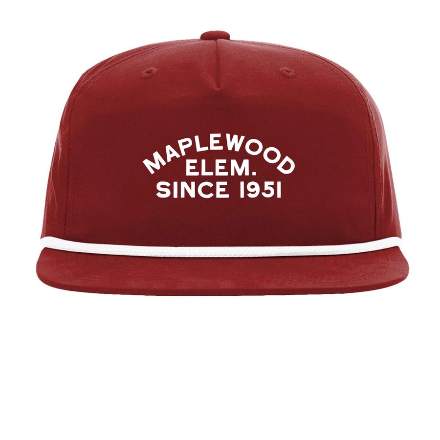 Maplewood Classic Ball Cap ? Adult, a Cardinal/ White Printed Umpqua Snapback Cap