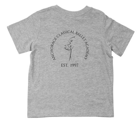 ACBA Toddler Tops (Light Colors), a Heather Toddler Tee (back-view)