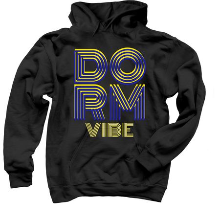 DORM vibe, a Black Pullover Hoodie