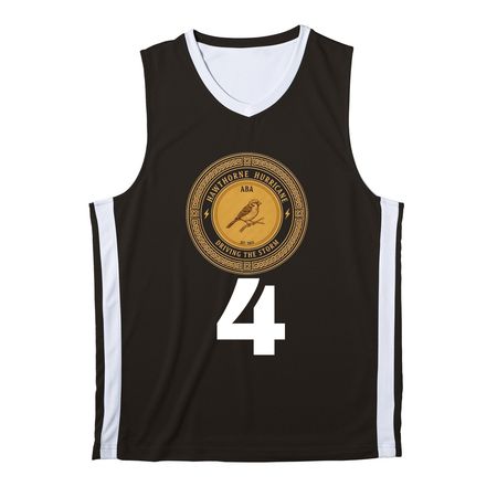 NEW TEAM NEW MERCH NEW BEGINNINGS&nbsp;, a Black/ White Reversible Basketball Jersey