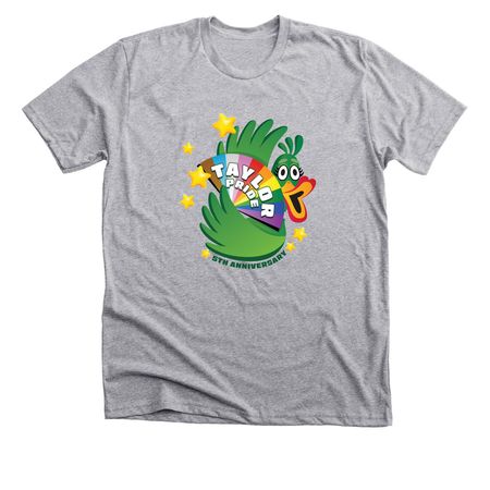 Taylor Pride 2025 Festival Apparel, a Athletic Heather Premium Unisex Tee
