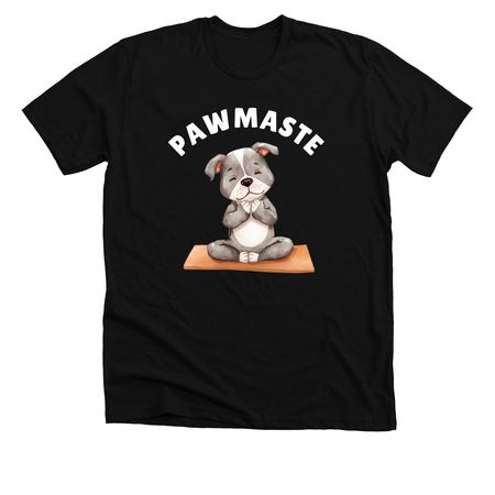 PAWMASTE, a Solid Black Blend Premium Unisex Tee