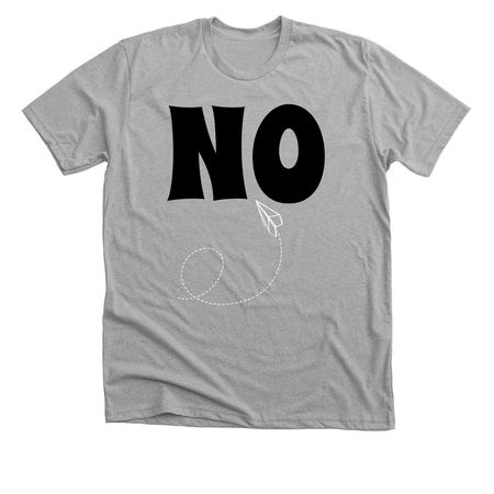 JUST SAY NO, a Athletic Heather Premium Unisex Tee