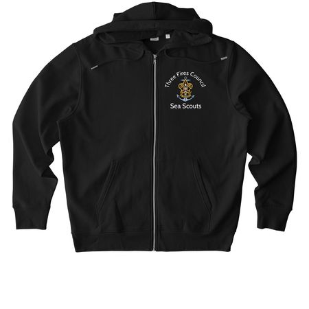 Sea Scout Swag&nbsp;, a Black Stanley/Stella Unisex Cultivator 2.0 Zip Up Pullover Hoodie