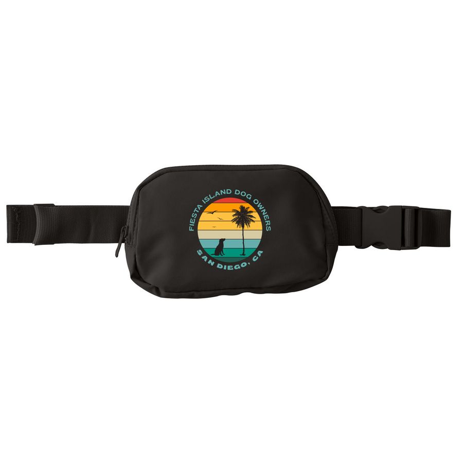 FIDO Sunset Hip Packs, a Deep Black Matte Hip Pack