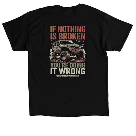 Broken Parts, a Black Classic Unisex Tee (back-view)