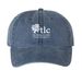 TLC Logo Hat, a Navy Printed Pigment Dye Baseball Cap