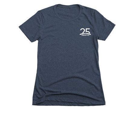SHOWUP 2025 - SHOW DOG, a Midnight Navy Women's Slim Fit Tee