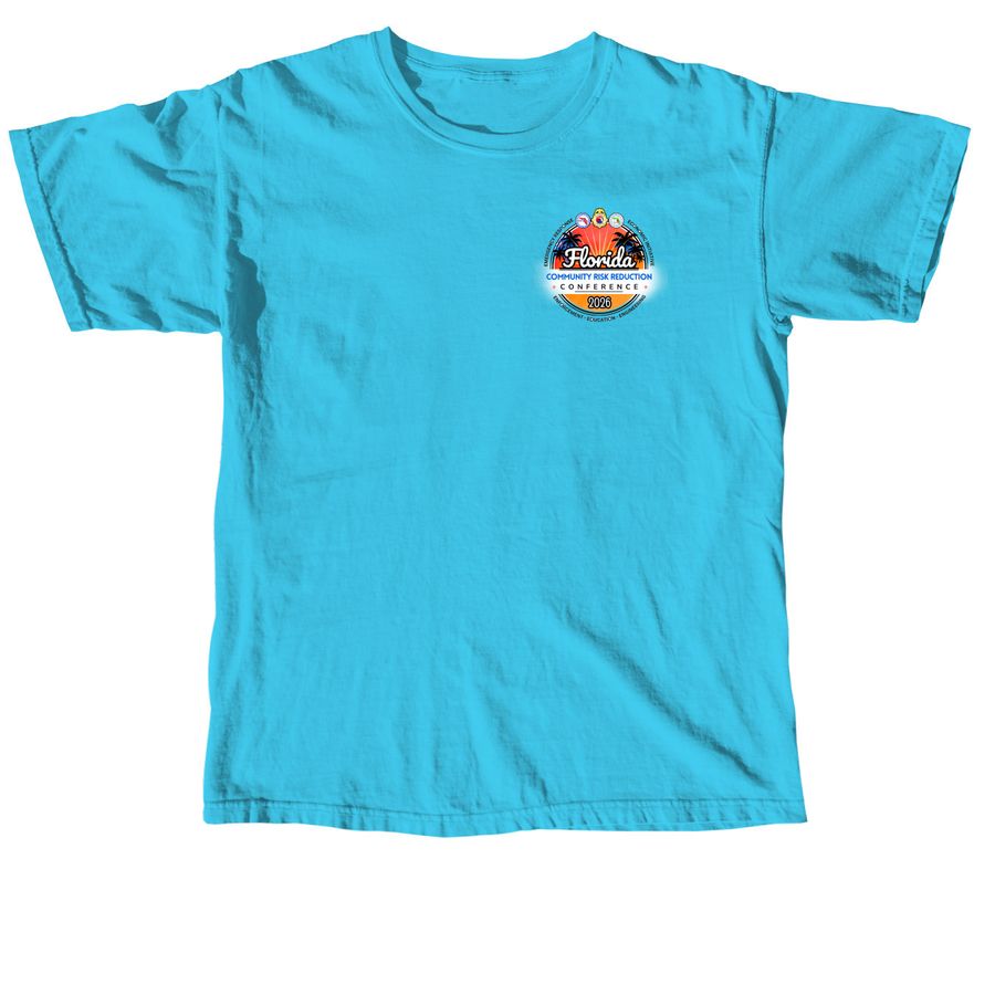 CRRC 2026 Shirts, a Lagoon Blue Comfort Colors Unisex Tee