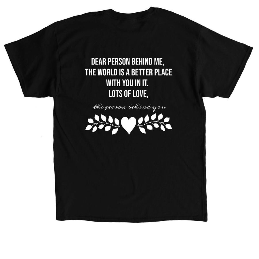 You Are Enough.&nbsp;, a Black Classic Unisex Tee (back-view)