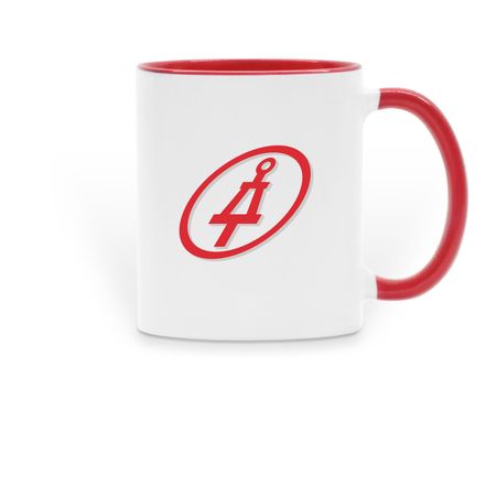 TBP CCNY Two-Tone Mug - Red, a Red Two-Tone Ceramic Mug