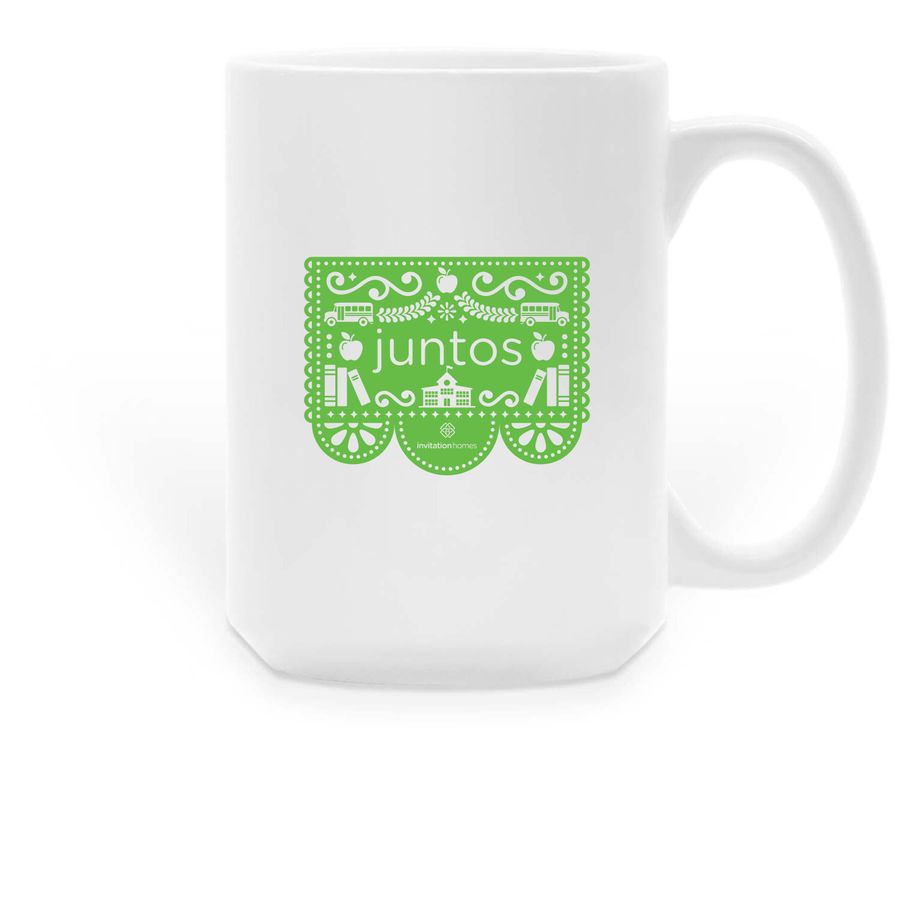 I Support Schools Mug, a White Large Coffee Mug