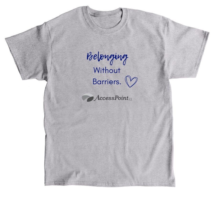 No Barriers, a Sport Grey Classic Unisex Tee