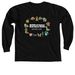 Childhood Cancer Awareness Month 2026, a Black Comfort Colors Long Sleeve Tee