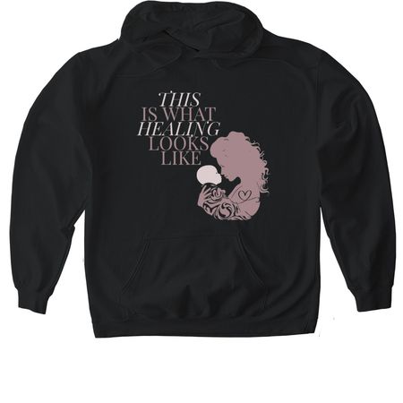 Healing&nbsp;, a Black Gildan Softstyle Pullover Hoodie