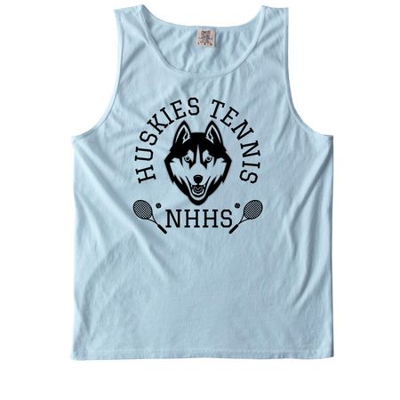 Huskies Tennis NHHS, a Chambray Comfort Colors Tank Top