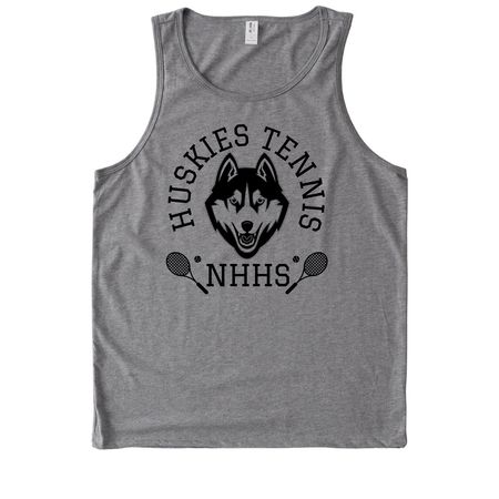 Huskies Tennis NHHS, a Aluminum Grey Allmade Eco Triblend Tank