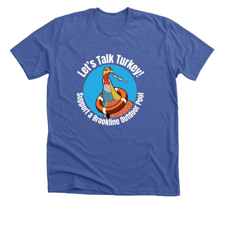 Dive in With Us in color, a Solid True Royal Premium Unisex Tee