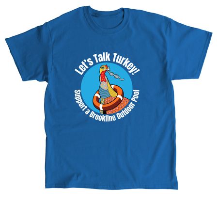 Dive in With Us in color, a Royal Classic Unisex Tee