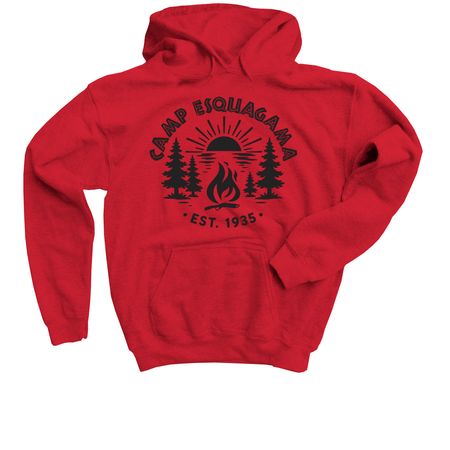 2026 Camp Shirt, a Red Youth Pullover Hoodie