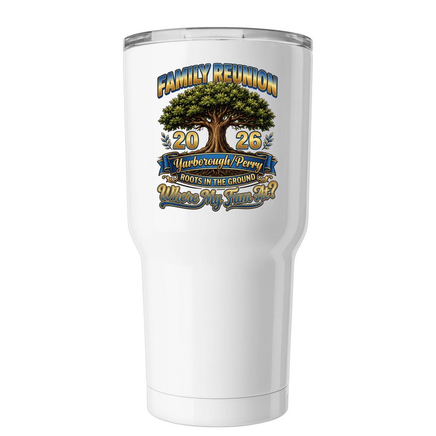 2026, a White Insulated Tumbler