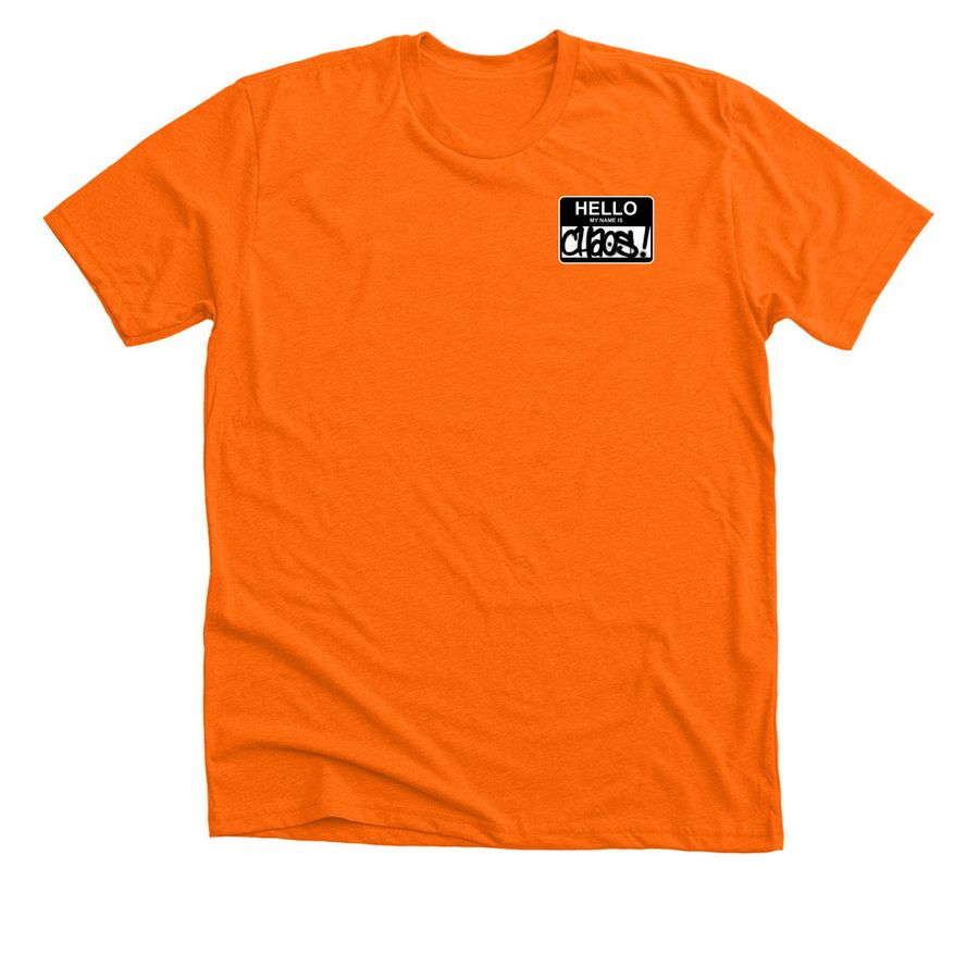 MY NAME IS: LAPRIS, a Neon Orange Premium Unisex Tee