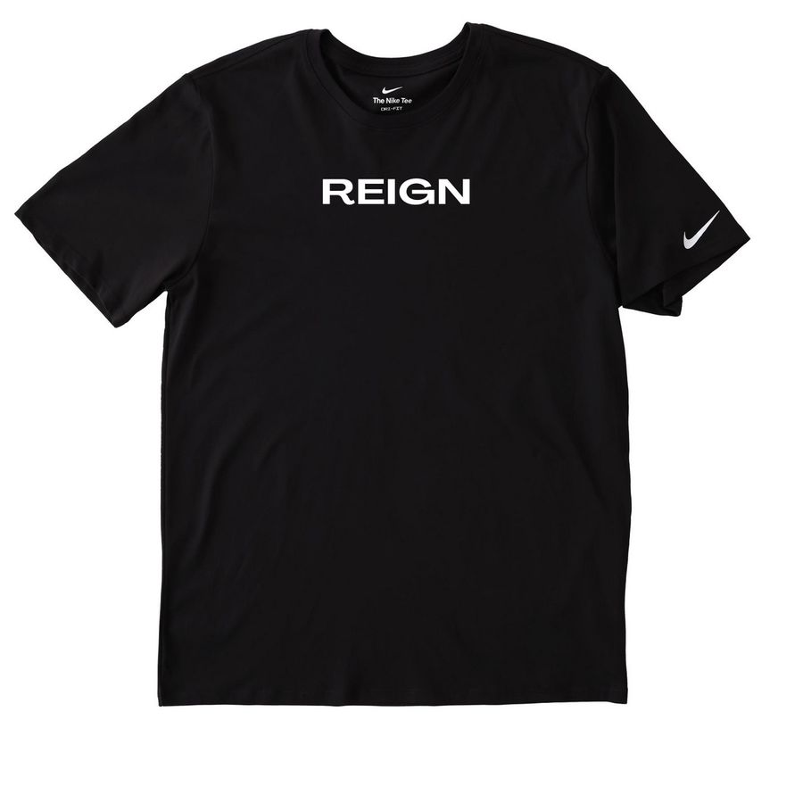 REIGN COACHES APPAREL, a Black Nike Dri-FIT Jersey Blend Performance Tee