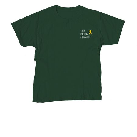 The Emmy Memmy Golf Scramble, a Forest Green Youth Unisex Tee