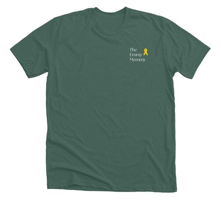 The Emmy Memmy Golf Scramble, a Heather Forest Premium Unisex Tee