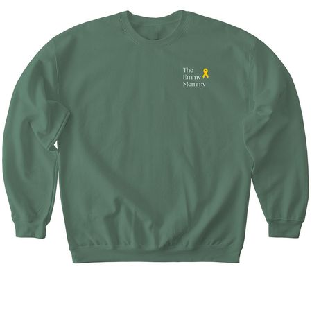 The Emmy Memmy Golf Scramble, a Military Green Softstyle Crewneck Sweatshirt