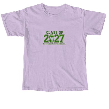 BCS: Class of 2027, a Orchid Comfort Colors Unisex Tee