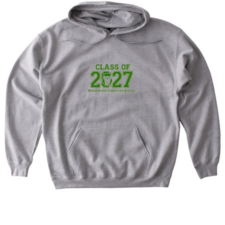 BCS: Class of 2027, a Sport Grey Gildan Softstyle Pullover Hoodie